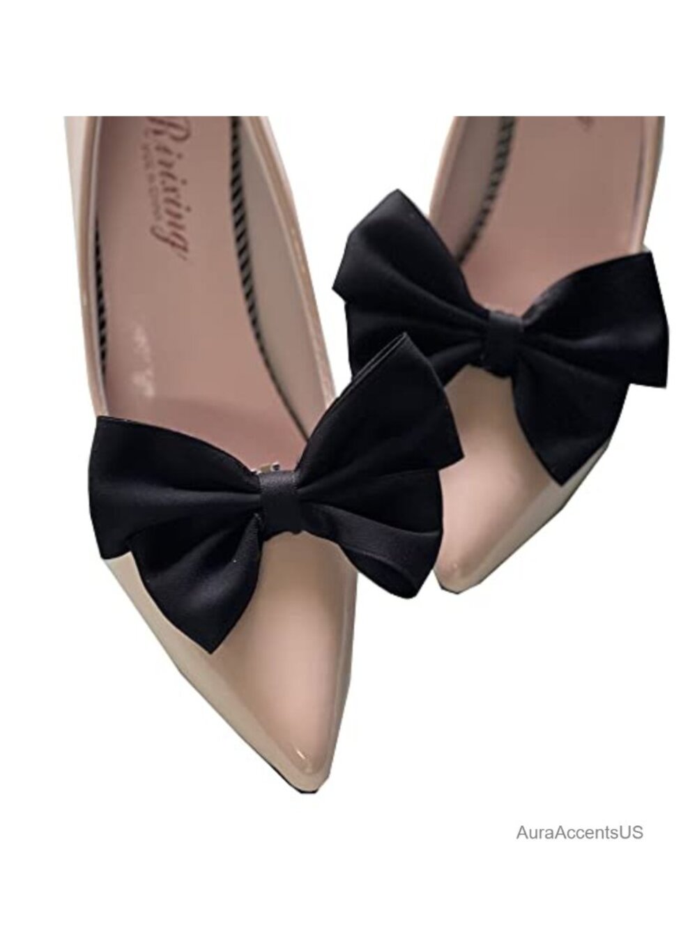 2Pcs Bow Shoe Clips Removable Shoe Buckles Decorative Accessories